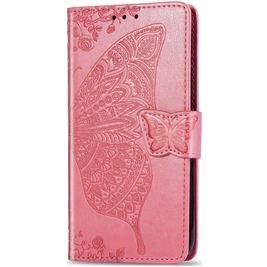 Mobigear Butterfly Housse POCO F2 Pro Etui Porte-Monnaie - Rose