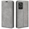 Mobigear Retro Slim Housse Realme GT2 Pro Etui Porte-Monnaie - Gris