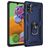 Mobigear Armor Ring Coque Samsung Galaxy A41 Coque arrière Rigide Anti-Chocs avec Anneau-Support - Bleu