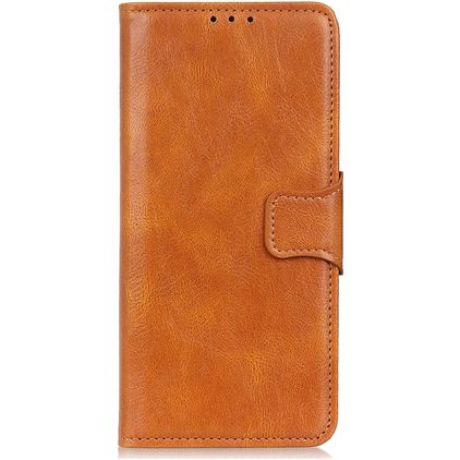 Mobigear Classy Housse Motorola Moto G60s Etui Porte-Monnaie - Cognac