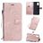 Mobigear Pressed Butterfly Bookcase Case Rose Gold Samsung Galaxy A71