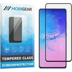 Mobigear Premium Samsung Galaxy S10 Lite Verre trempé Protection d'écran - Compatible Coque - Noir