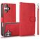 Mobigear Wallet Housse iPhone 16 Plus Etui avec Coque Détachable Porte-Monnaie - Rouge
