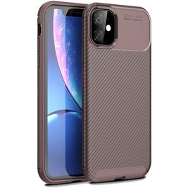 Mobigear Racing Coque iPhone 12 Pro Max Coque arrière en TPU Souple - Marron