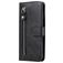 Mobigear Zipper Housse Xiaomi Redmi Note 9 Etui Porte-Monnaie - Noir