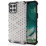 Mobigear Honeycomb Coque iPhone 12 Pro Max Coque arrière Rigide Anti-Chocs - Gris