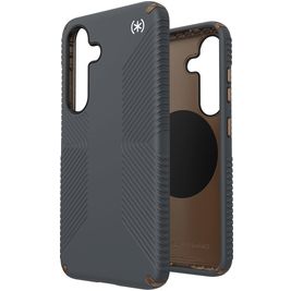 Speck Presidio2 Grip Magnet Coque Samsung Galaxy S25 MagSafe Coque arrière Rigide Anti-Chocs - Charcoal Grey