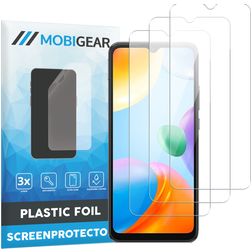 Mobigear Xiaomi Redmi 10C Protection d'écran Film - Compatible coque (Lot de 3)