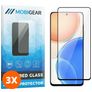 Mobigear Premium HONOR X8 Verre trempé Protection d'écran - Compatible Coque - Noir (Lot de 3)