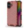 Mobigear Honeycomb Coque iPhone 16 Coque arrière Rigide Anti-Chocs - Rouge