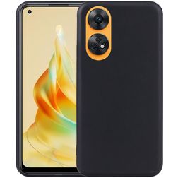 Mobigear Colors Coque OPPO Reno 8T 4G Coque arrière en TPU Souple - Noir