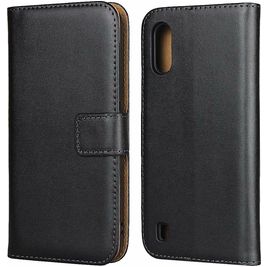 Mobigear Business Housse Samsung Galaxy A01 Etui Porte-Monnaie - Noir