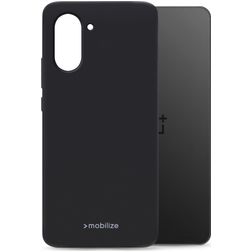 Mobilize Rubber Gelly Coque OnePlus Nord CE5 Coque arrière en TPU Souple - Noir