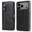 Mobigear Zipper Housse iPhone 17 Pro Max Etui Porte-Monnaie - Noir
