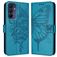 Mobigear Butterfly Housse Samsung Galaxy A16 Etui Porte-Monnaie - Bleu