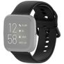 Mobigear Sport Buckle Bracelet Silicone Fitbit Versa 2 Fermeture boucle ardillon - Noir