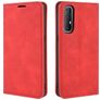 Mobigear Retro Slim Housse OPPO Reno 3 Pro Etui Porte-Monnaie - Rouge