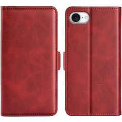 Mobigear Slim Magnet Housse iPhone 17e Etui Porte-Monnaie - Rouge