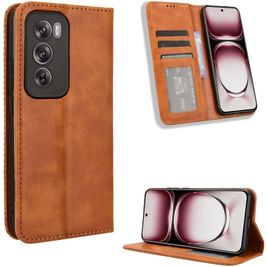 Mobigear Sensation Housse OPPO Reno 12 Pro Etui Porte-Monnaie - Marron