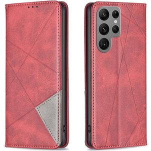 Mobigear Rhombus Slim Housse Samsung Galaxy S24 Ultra Etui - Rouge