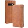 Mobigear Sensation Housse Samsung Galaxy S10 Etui Porte-Monnaie - Cognac