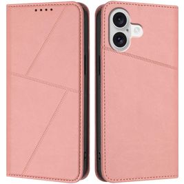 Mobigear Frosted Flip Housse iPhone 17 Etui Porte-Monnaie - Rose