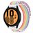 Mobigear Alpine Bracelet Nylon Smartwatch Fermeture boucle ardillon - Connexion universelle de 22 mm - Rainbow