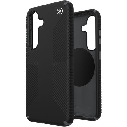 Speck Presidio2 Grip Magnet Coque Samsung Galaxy S25 MagSafe Coque arrière Rigide Anti-Chocs - Noir
