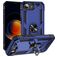 Mobigear Armor Ring Coque iPhone 17e Coque arrière Rigide Anti-Chocs avec Anneau-Support - Bleu