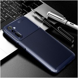 Mobigear Racing Coque Realme 6 Coque arrière en TPU Souple - Bleu