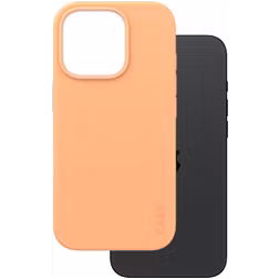 CARE by PanzerGlass Fashionable Coque iPhone 16 Pro MagSafe Coque arrière en Silicone - Peachy