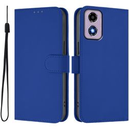 Mobigear Urban Wallet Housse Motorola Moto G04 Etui Porte-Monnaie - Dark Blue