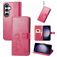 Mobigear Clover Housse Samsung Galaxy S23 FE Etui Porte-Monnaie - Magenta