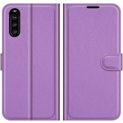 Mobigear Classic Housse Sony Xperia 10 III Etui Porte-Monnaie - Violet