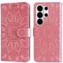 Mobigear Sunflower Housse Samsung Galaxy S26 Ultra Etui Porte-Monnaie - Rose doré
