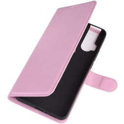 Mobigear Classic Motorola One Hyper Étui Portefeuille - Rose