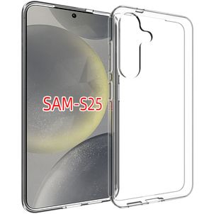Mobigear Basics Coque Transparente Samsung Galaxy S25 Coque arrière en TPU Souple - Transparent