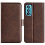 Mobigear Slim Magnet Housse Motorola Edge 30 Etui Porte-Monnaie - Marron
