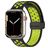 Mobigear Sport Plus Mag Bracelet Silicone Apple Watch Fermeture magnétique - 42/41/40/38 mm - Noir / Vert
