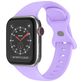Mobigear Sport Dual Bracelet Silicone Apple Watch Fermeture à clou et passant - 49/46/45/44 mm - Violet