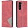 Mobigear Rhombus Slim Housse Samsung Galaxy S25 Plus Etui - Rouge