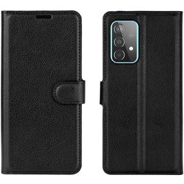 Mobigear Classic Housse Samsung Galaxy A52 Etui Porte-Monnaie - Noir
