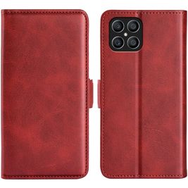 Mobigear Slim Magnet Housse HONOR X8 Etui Porte-Monnaie - Rouge