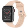Mobigear Sport Dual Bracelet Silicone Apple Watch Fermeture à clou et passant - 49/46/45/44 mm - Rose pastel
