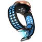 Mobigear Sport Plus Mag Bracelet Silicone Smartwatch Fermeture magnétique - Connexion universelle de 22 mm - Noir / Bleu