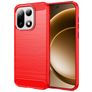 Mobigear Brushed Slim Coque OnePlus 15 Coque arrière en TPU Souple - Rouge