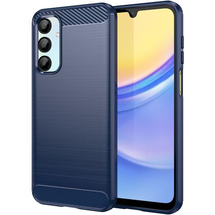 Mobigear Brushed Slim Coque Samsung Galaxy A16 Coque arrière en TPU Souple - Bleu