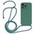 Mobigear Lanyard iPhone 14 Pro Coque avec cordon en Silicone - Vert