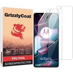 GrizzlyCoat Motorola Edge 30 Pro Hydrogel TPU Protection d'écran - Compatible coque (Lot de 2)