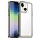 Mobigear Crystal Coque iPhone 14 Coque arrière Rigide - Transparent / Gris